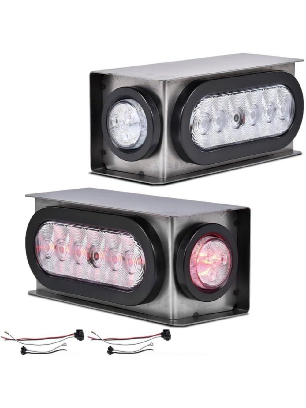LED Trailer Tail Lights Kit - Bright Tow Lights for Trucks & Trailers